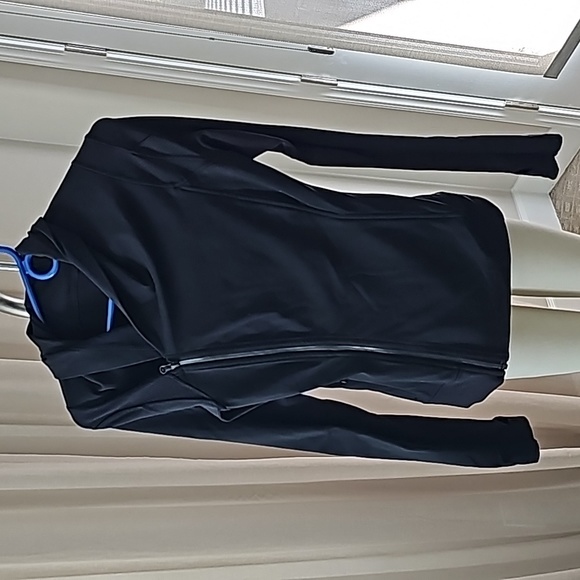 lululemon athletica Tops - Lululemon Black Luon double zip Jacket Size 4